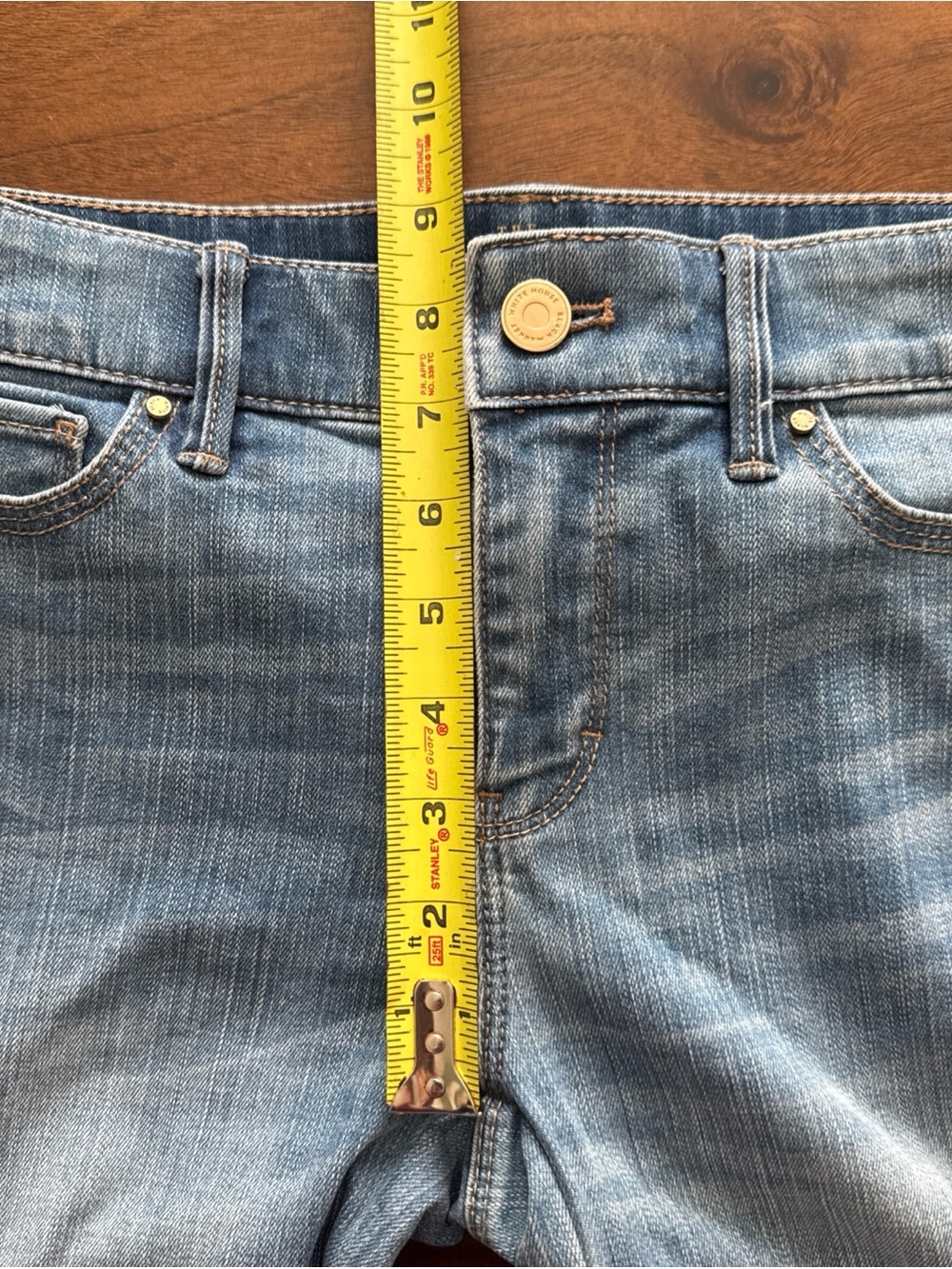 White House Black Market The Skinny Ankle Medium Wash Jeans 2 Embroidered Beaded - Picture 10 of 12